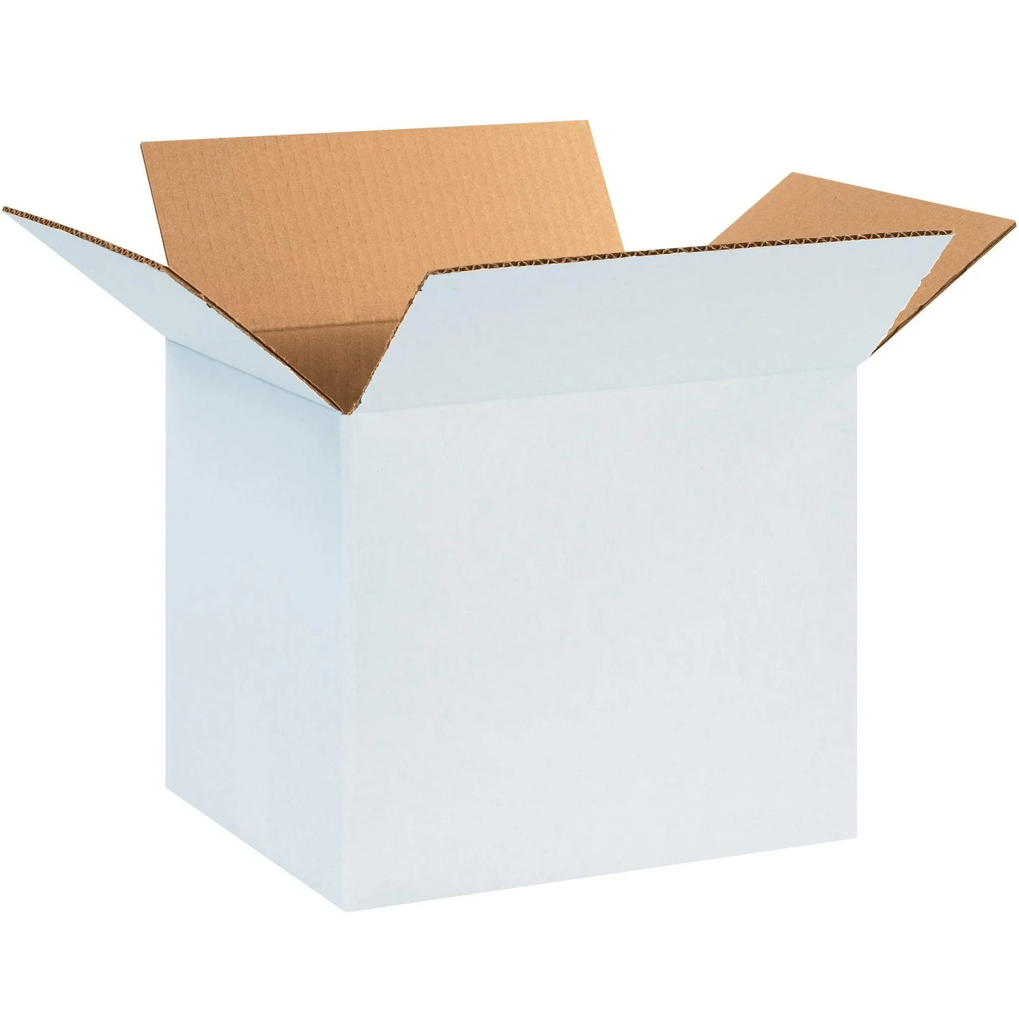 12 x 8 x 8" White Corrugated Boxes - 1288W Box Packaging Partner