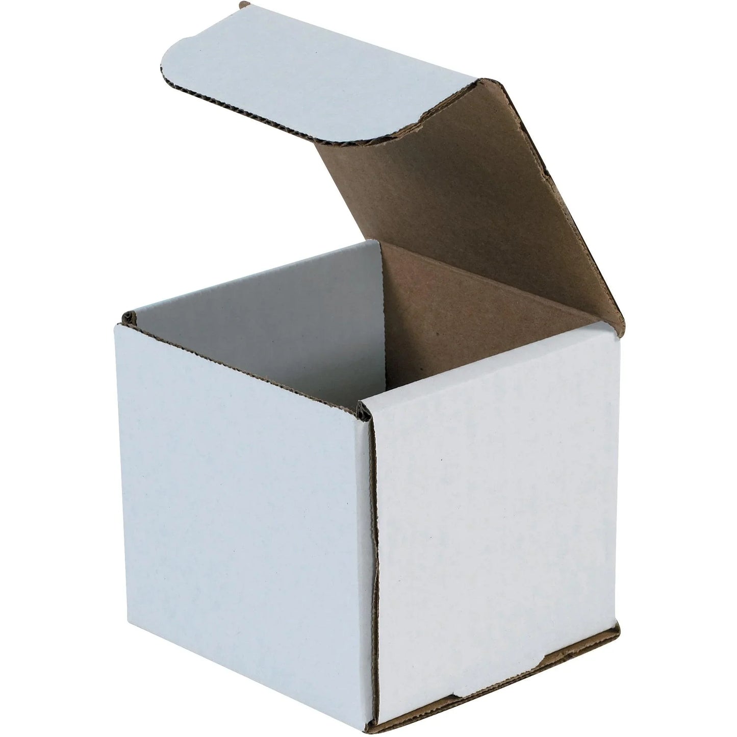 4 x 4 x 4" White Corrugated Mailers - M444 Box Packaging Partner