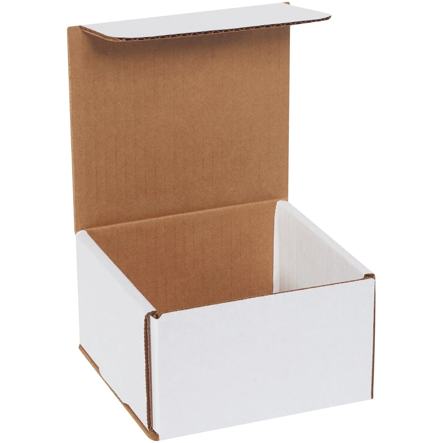 5 x 5 x 3" White Corrugated Mailers - M553 Box Packaging Partner