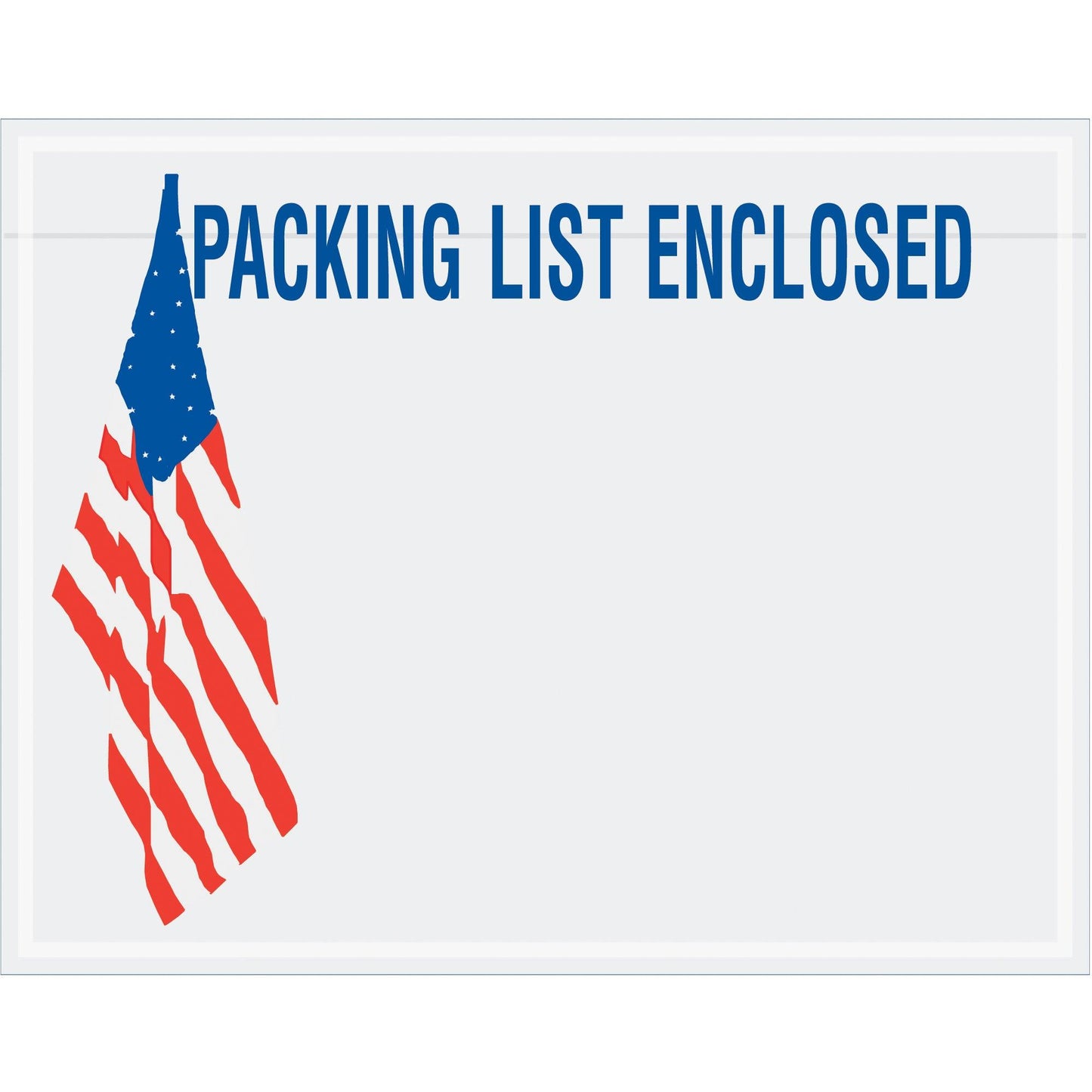 7 x 5 1/2" U.S.A. Flag "Packing List Enclosed" Envelopes - PL468