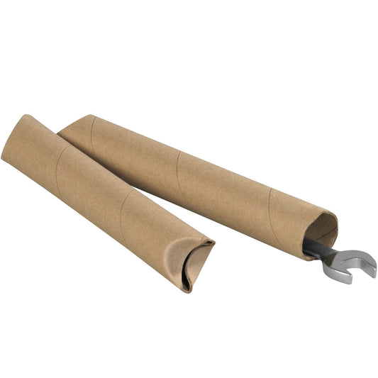 1 1/2 x 12" Kraft Crimped End Tubes - S1512K