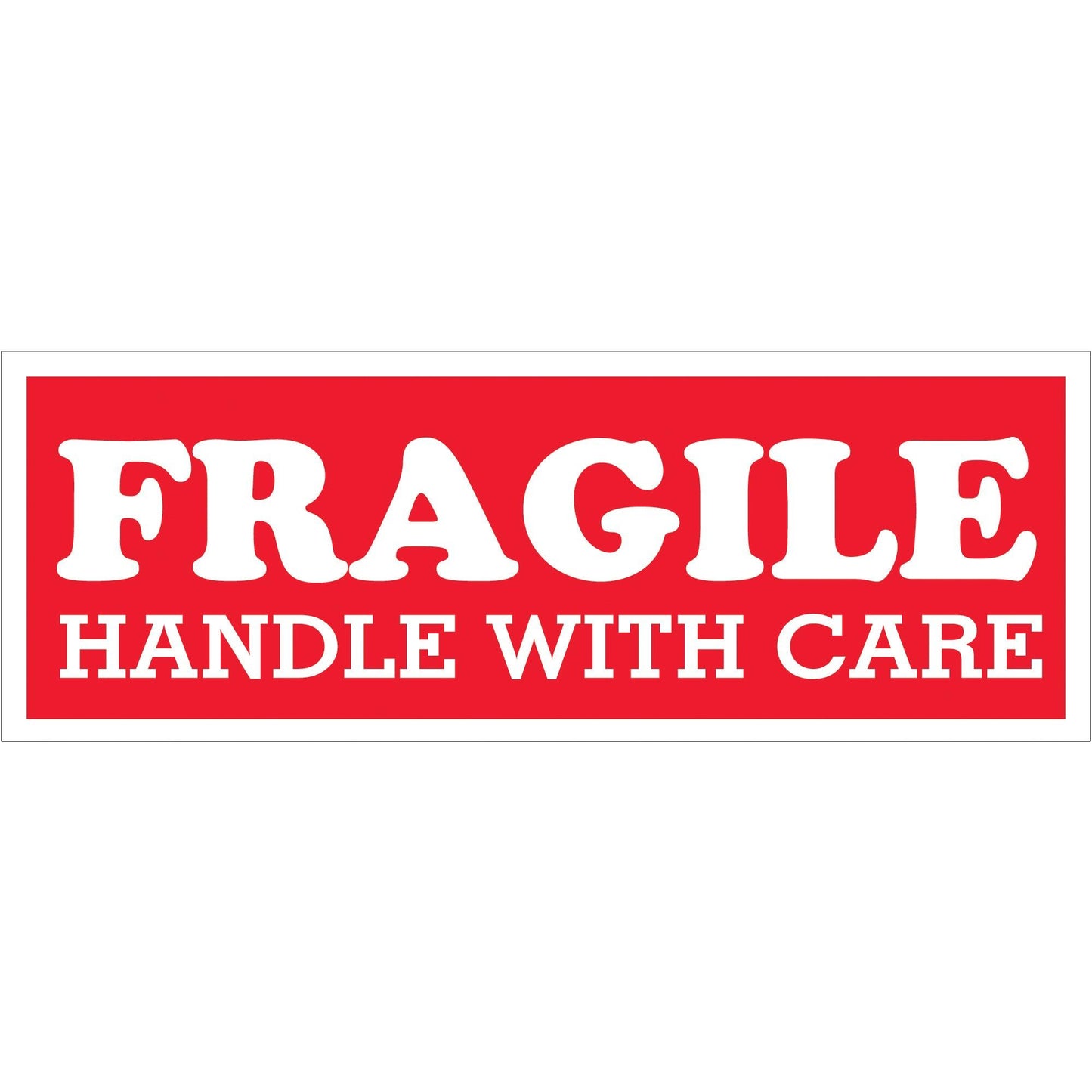 1 1/2 x 4" - "Fragile - Handle With Care" Labels - SCL203
