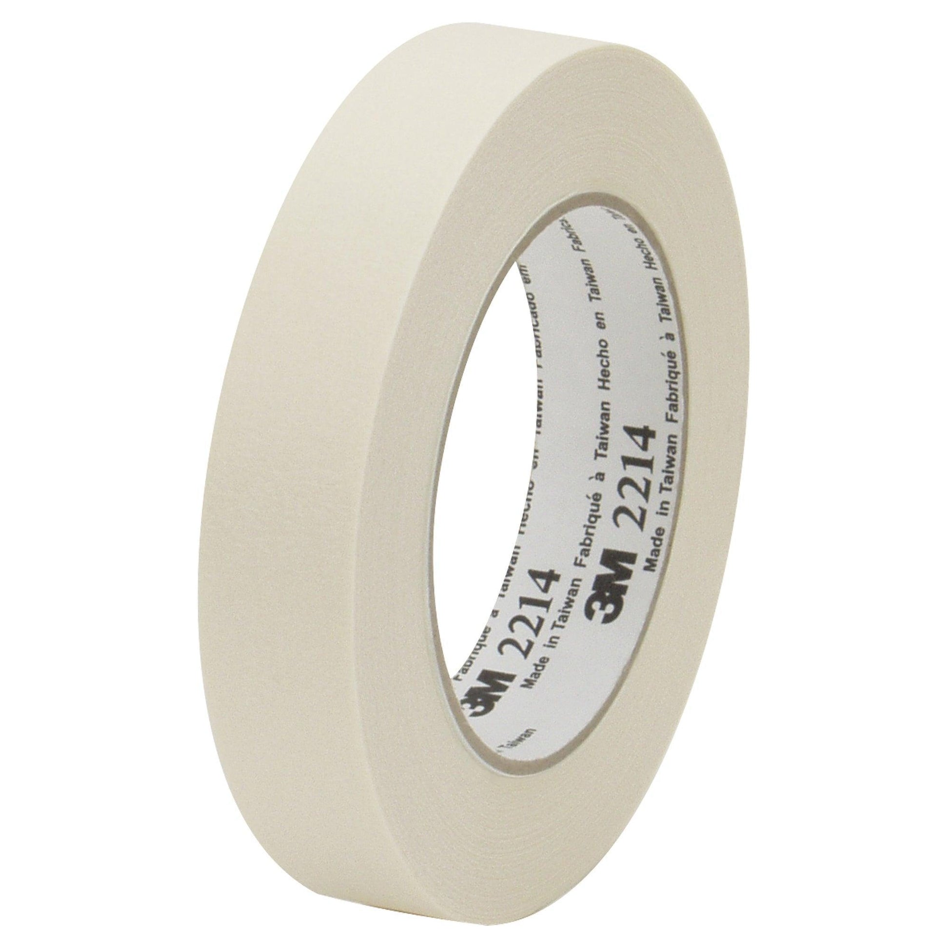 1 1/2" x 60 yds. (12 Pack) 3M Paper Masking Tape 2214 - T936221412PK