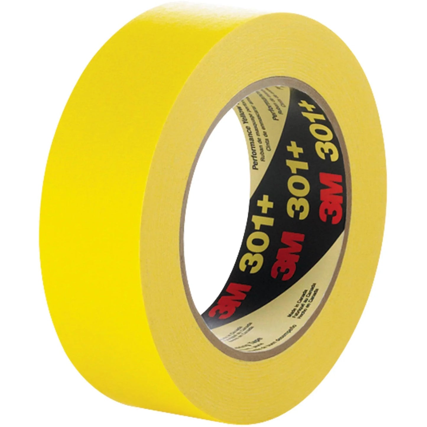 1 1/2" x 60 yds. (12 Pack) 3M Performance Yellow Masking Tape 301+ - T93630112PK Box Packaging Partner