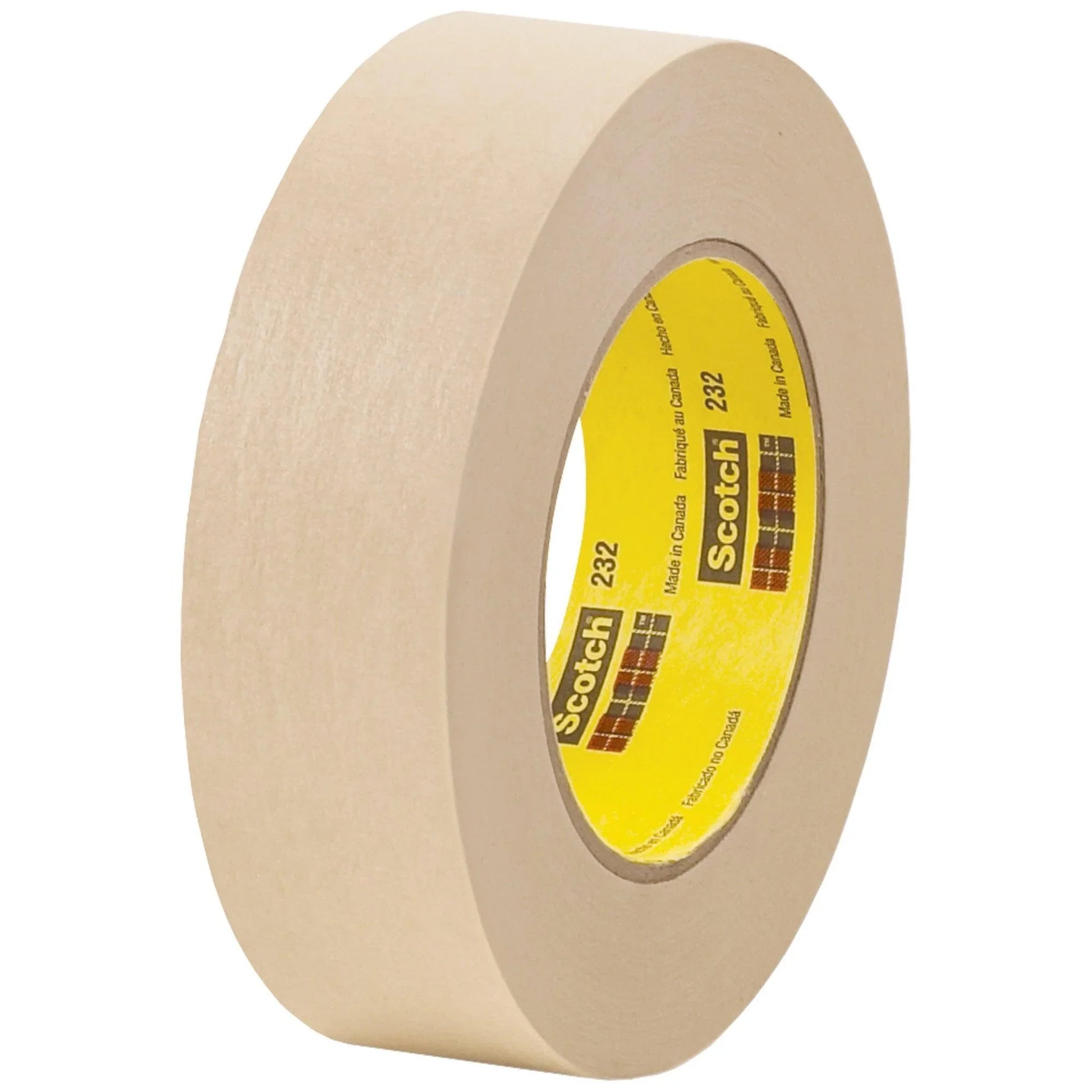 1 1/2" x 60 yds. 3M High Performance Masking Tape 232 - T936232 Box Packaging Partner