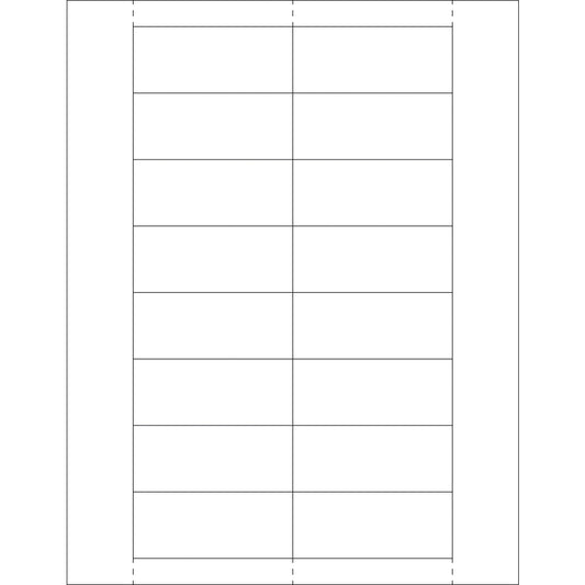 1 1/4 x 3" Plastic Label Holder Insert Cards - LH251