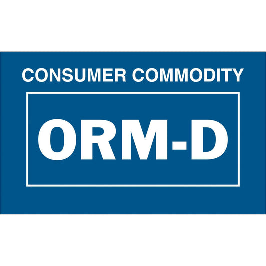 1 3/8 x 2 1/4" - "Consumer Commodity ORM-D" Labels - DL7030