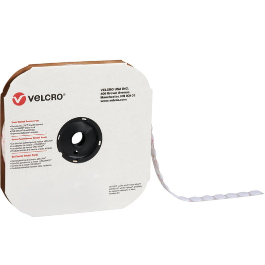 1 7/8" - Hook - White VELCRO® Brand Tape - Individual Dots - VEL176