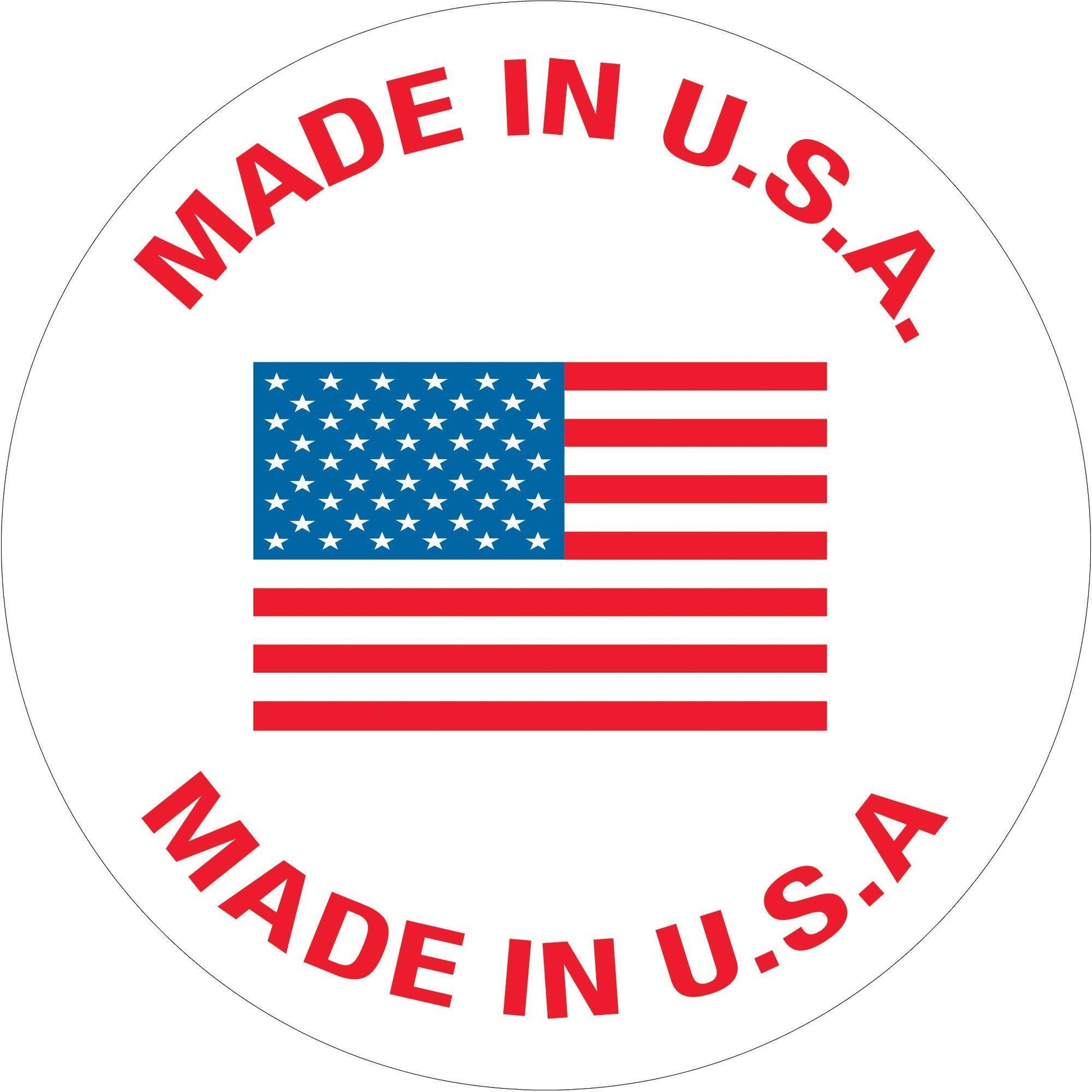 1" Circle - "Made in U.S.A." Labels - USA301