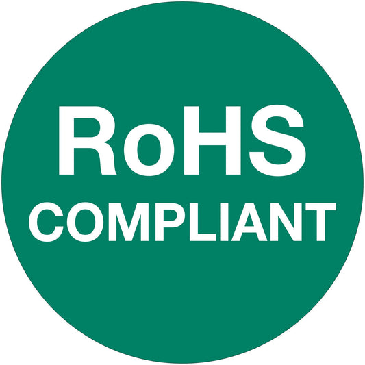 1" Circle - "RoHS Compliant" Green Labels - DL1299