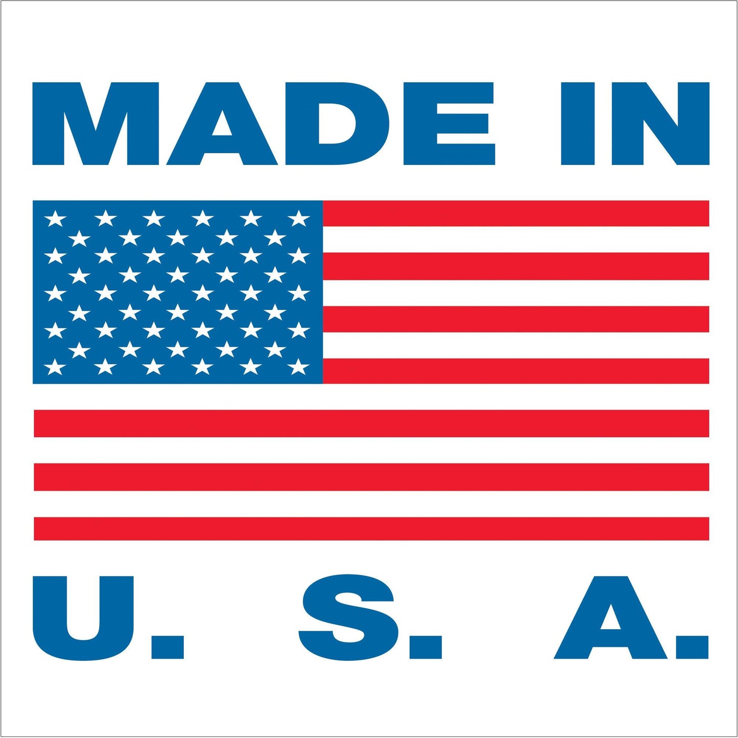 1 x 1" - "Made in U.S.A." Labels - USA302