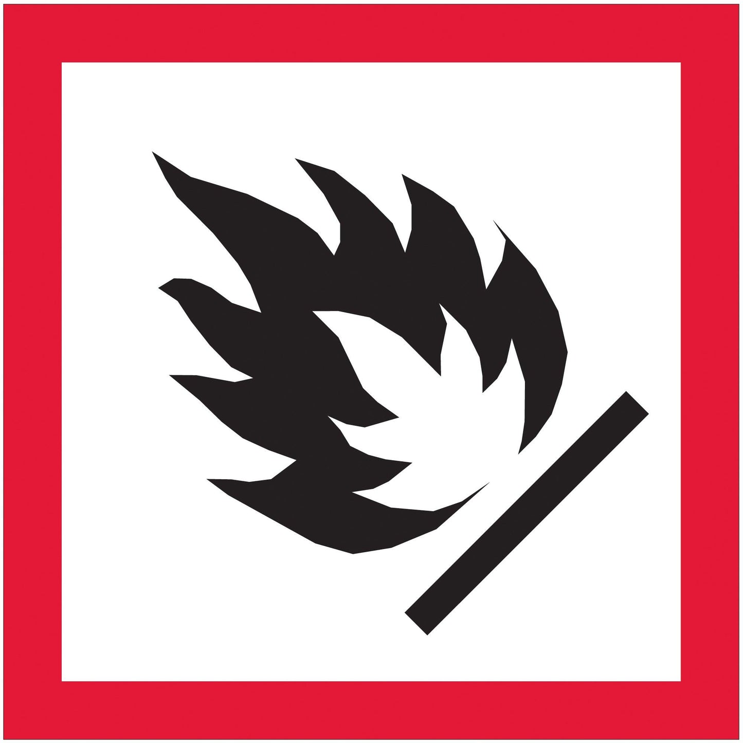 1 x 1" Pictogram - Flame Labels - DL4141