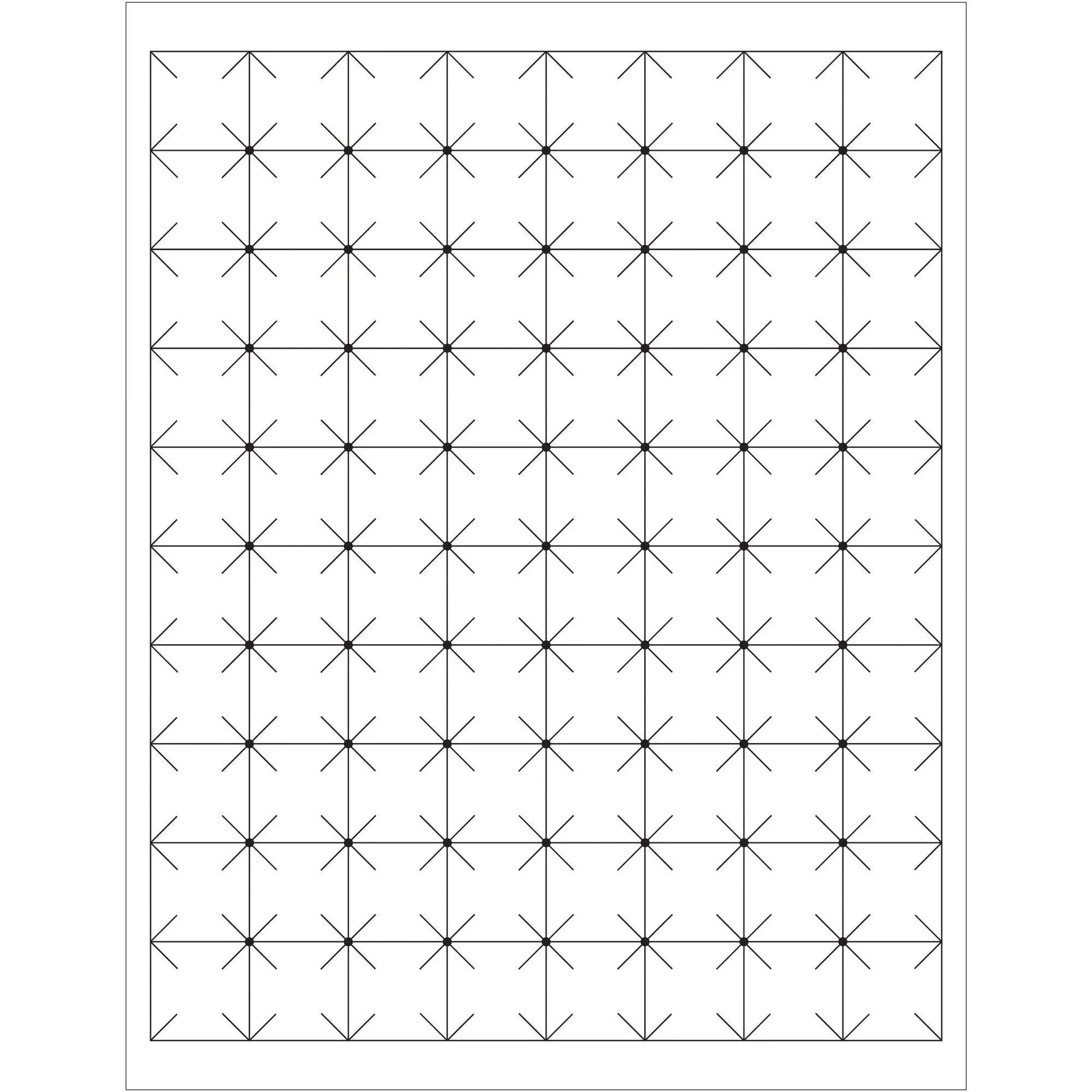 1 x 1" White Rectangle Security Slit Laser Labels - LL105 Box Packaging Partner