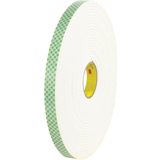 1" x 18 yds. (1 Pack) 3M Double Sided Foam Tape 4004 - T95540041PK