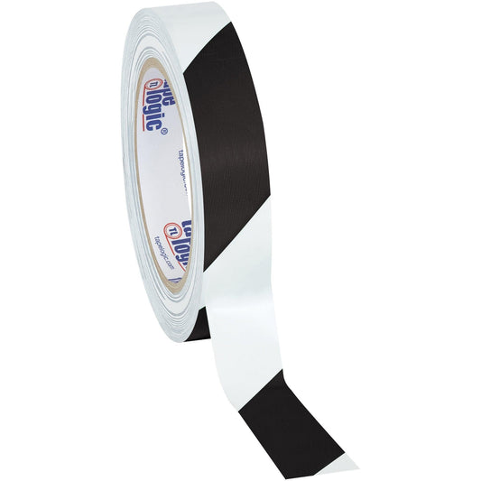 1" x 36 yds. Black/White (3 Pack) Tape Logic® Striped Vinyl Safety Tape - T91363PKBW