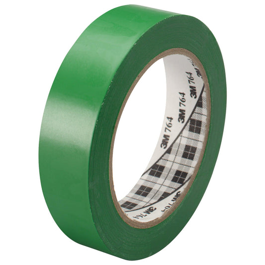 1" x 36 yds. Green 3M General Purpose Vinyl Tape 764 - T965764G