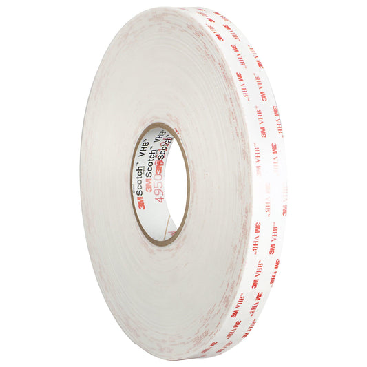 1" x 5 yds. White 3M™ 4930 VHB™ Tape - VHB493001R