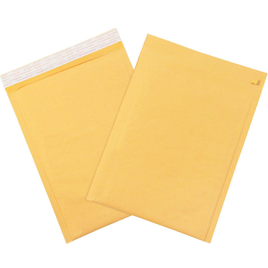 10 1/2 x 16" Kraft (25 Pack) #5 Self-Seal Bubble Mailers w/Tear Strip - B858SSTT25PK