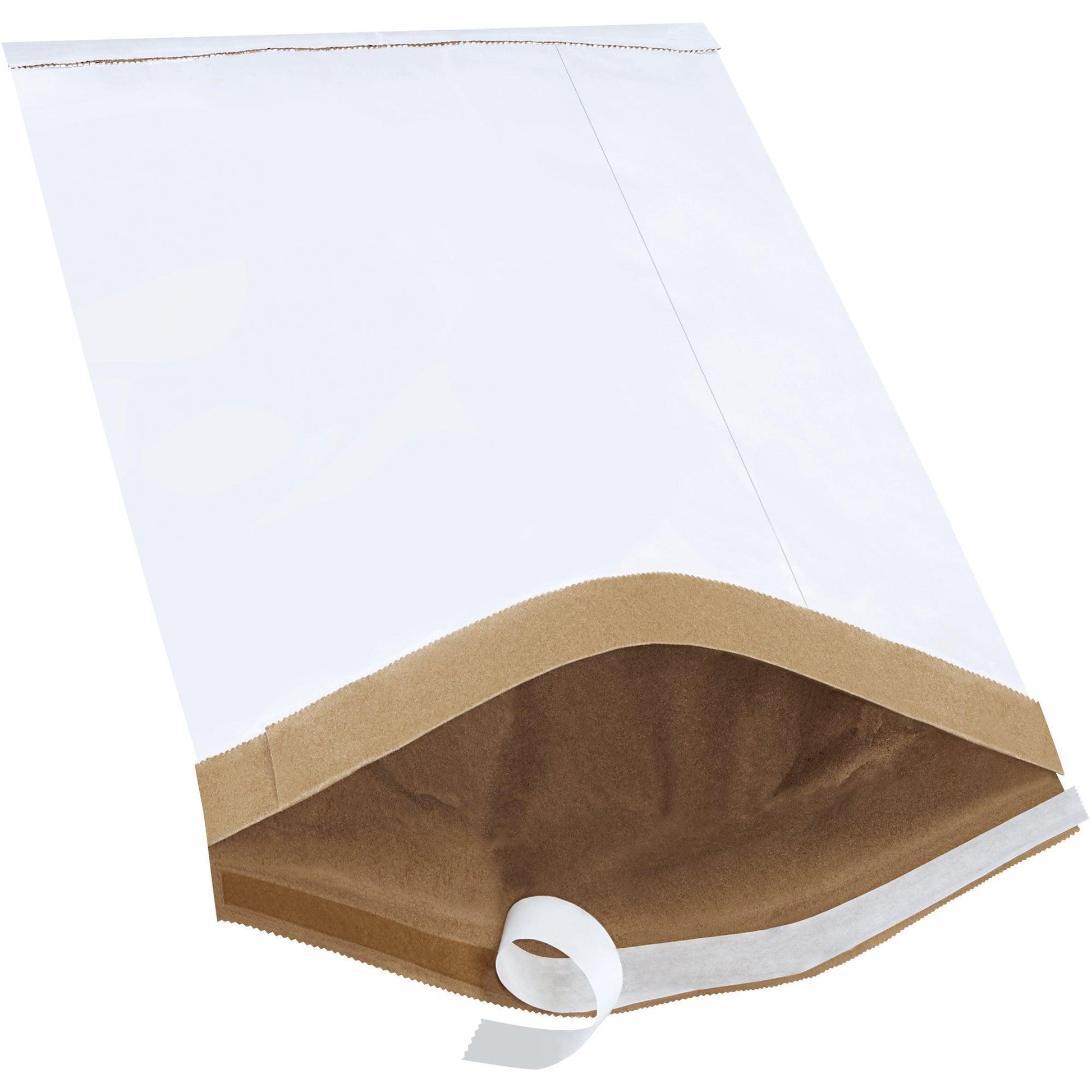 10 1/2 x 16" White (25 Pack) #5 Self-Seal Padded Mailers - B809WSS25PK