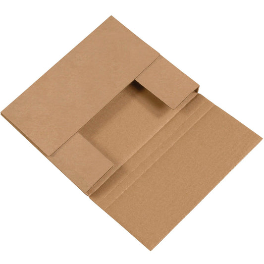 10 1/4 x 8 1/4 x 1 1/4" Kraft Easy-Fold Mailers - M1081K