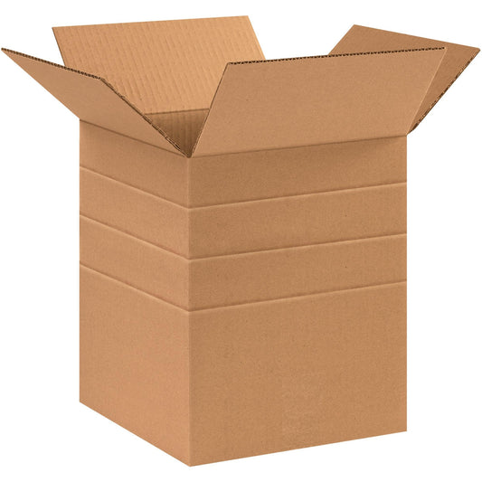 10 x 10 x 12" Multi-Depth Corrugated Boxes - MD101012