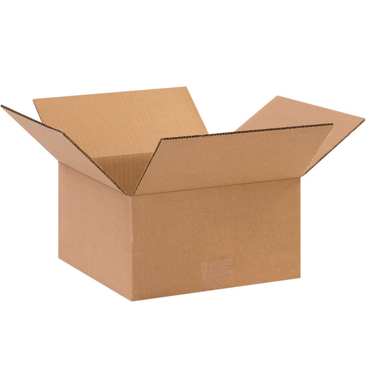 10 x 10 x 5" Flat Corrugated Boxes - 10105