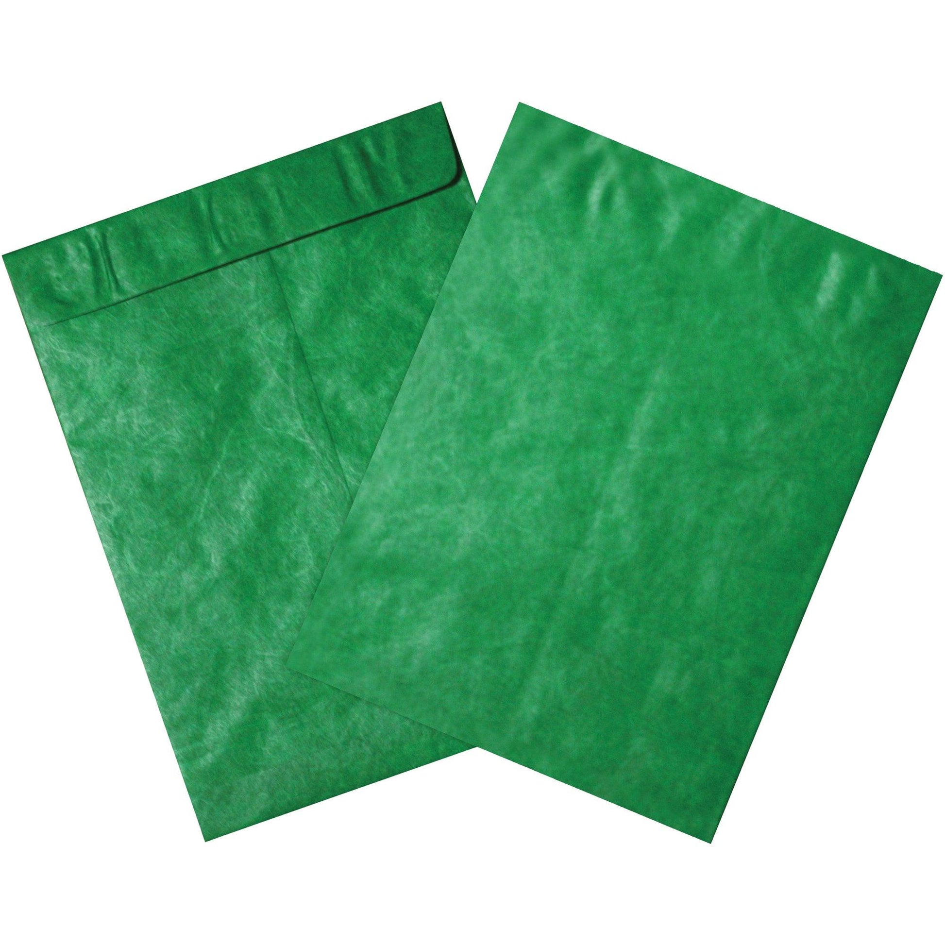 10 x 13" Green Tyvek® Envelopes - TYC1013G