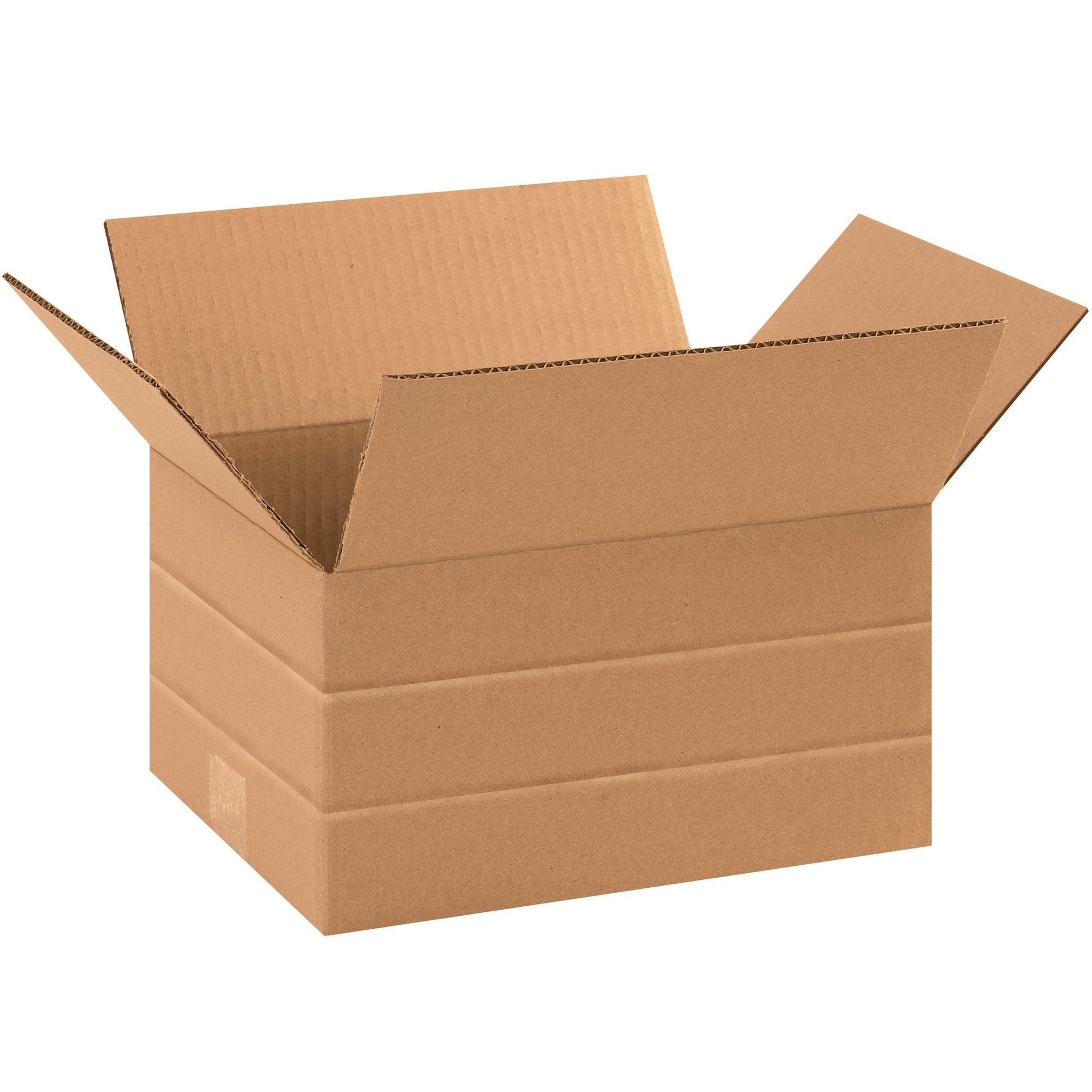 10 x 8 x 6" Multi-Depth Corrugated Boxes - MD1086