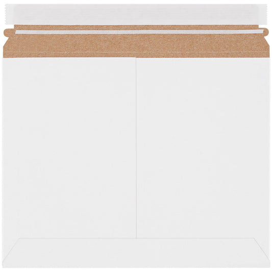 11 1/2 x 9" White Stayflats Lite® Mailers - RMU119W