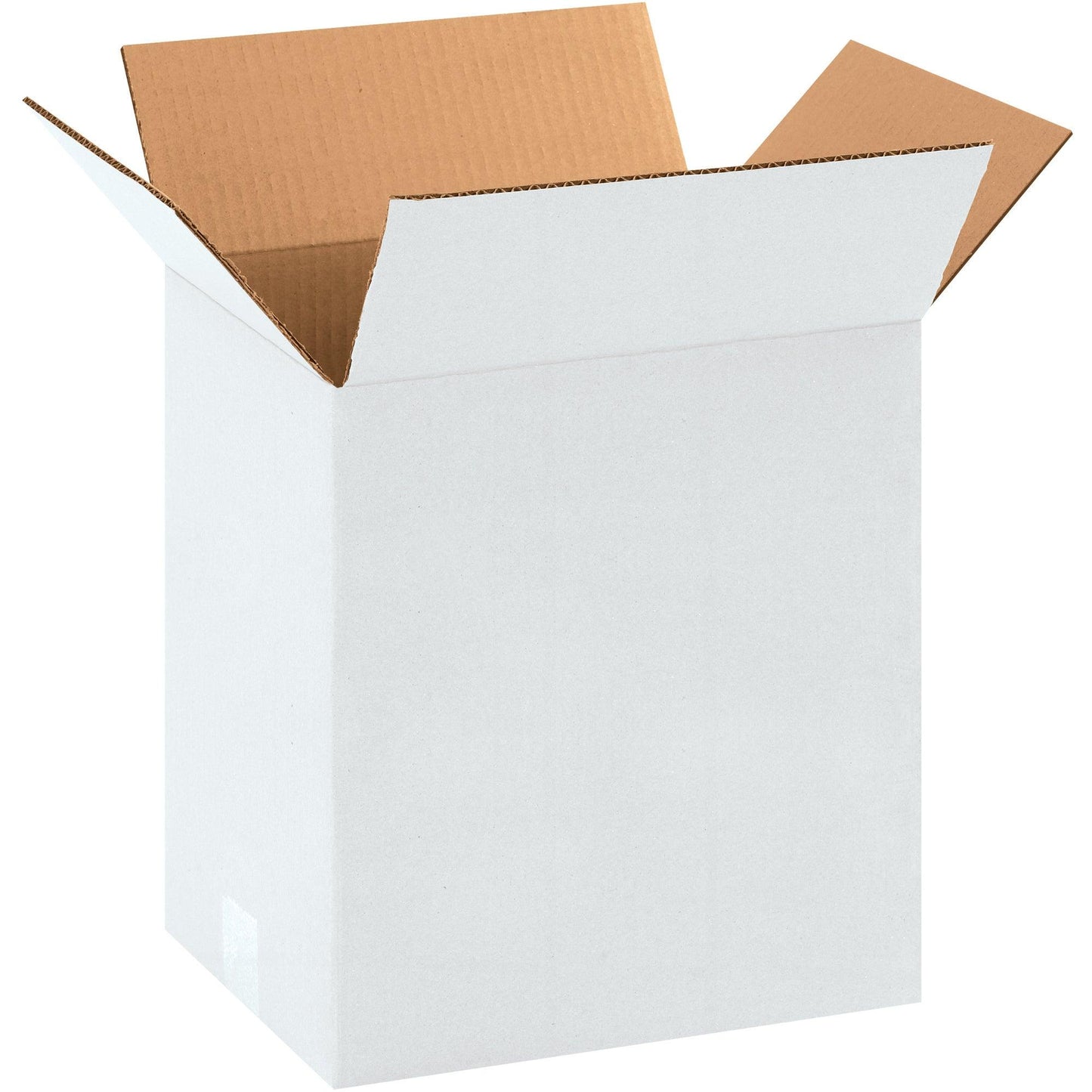 11 1/4 x 8 3/4 x 12" White Corrugated Boxes - 11812W