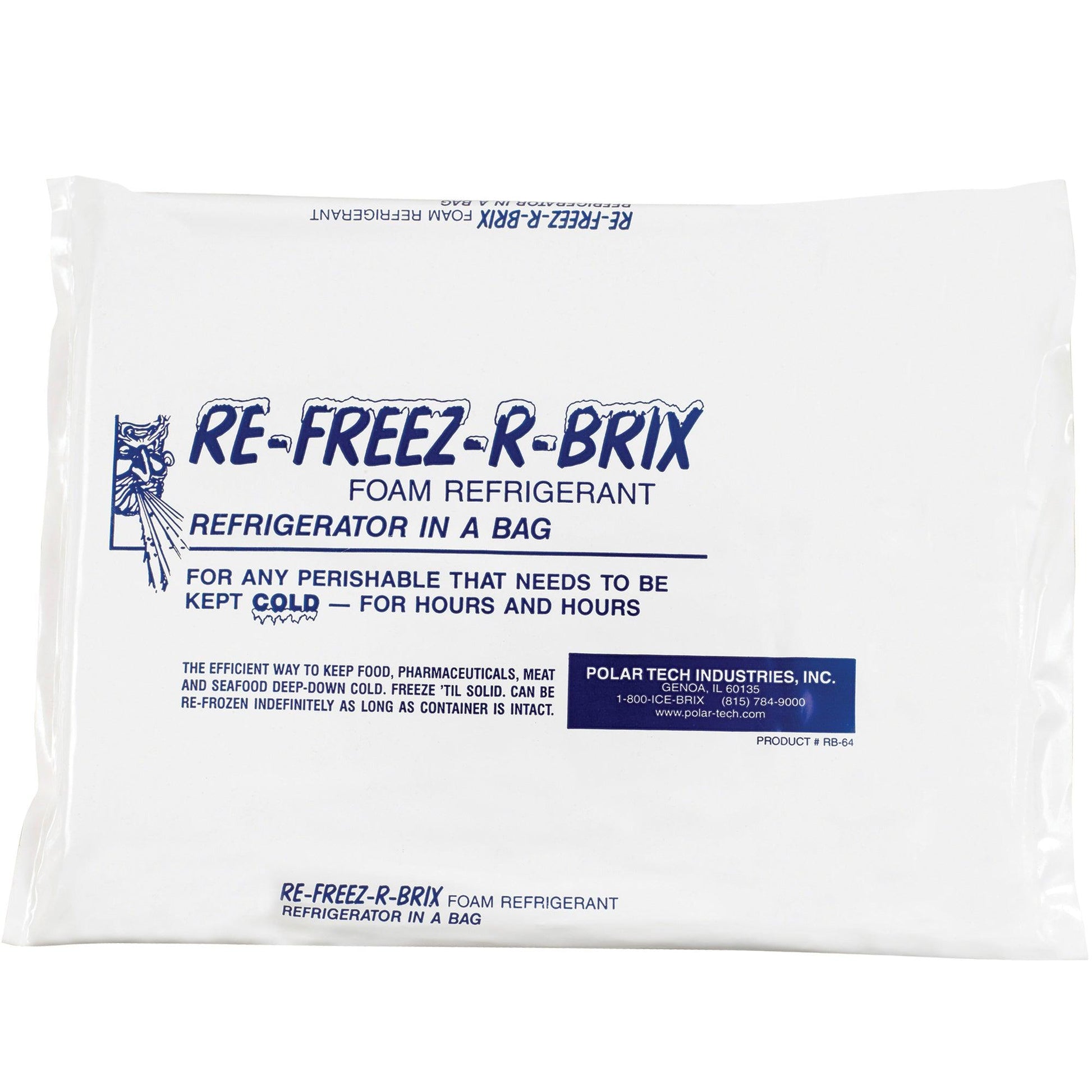 11 1/4 x 9 1/4 x 1" Re-Freez-R-Brix® Cold Bricks - RB64