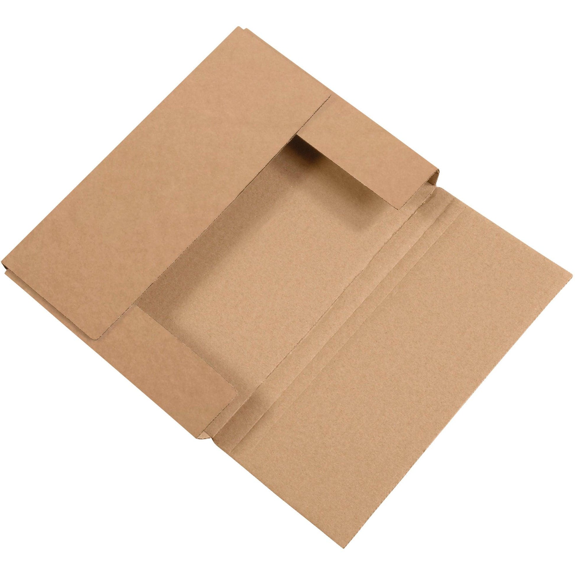 11 1/8 x 8 5/8 x 1" Kraft Easy-Fold Mailers - M1181K