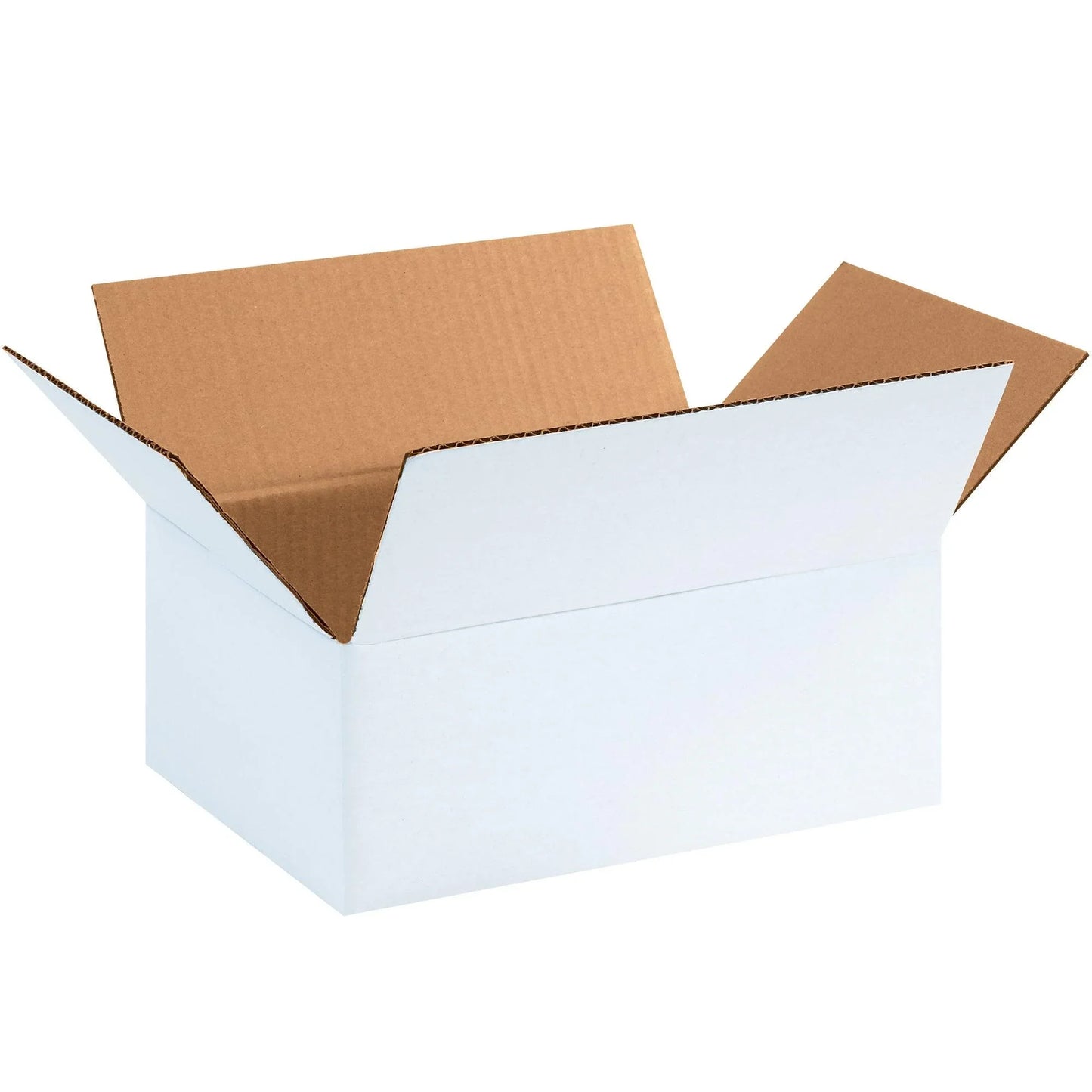 11 3/4 x 8 3/4 x 4 3/4" White Corrugated Boxes - 1184SCW Box Packaging Partner