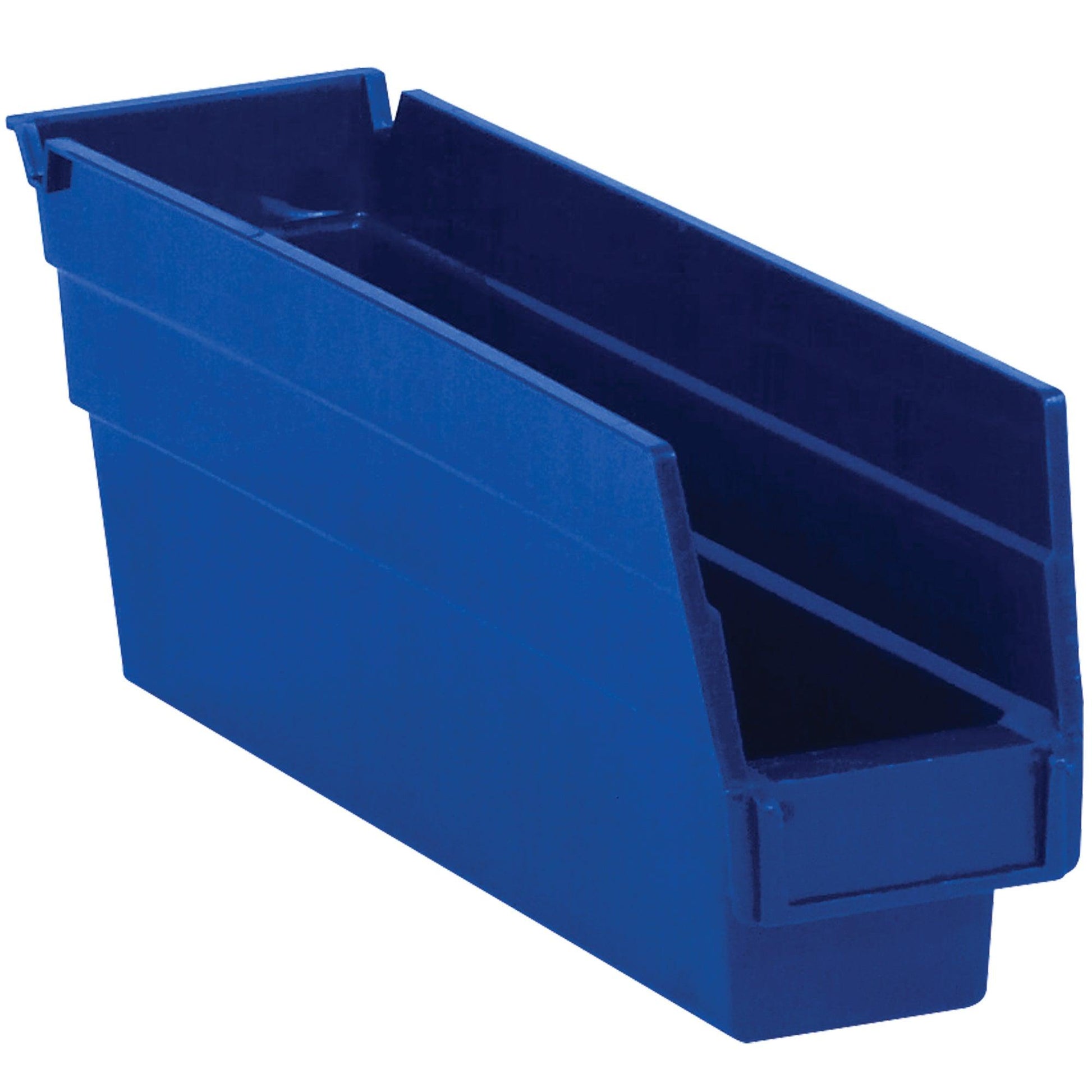 11 5/8 x 2 3/4 x 4" Blue Plastic Shelf Bin Boxes - BINPS101B