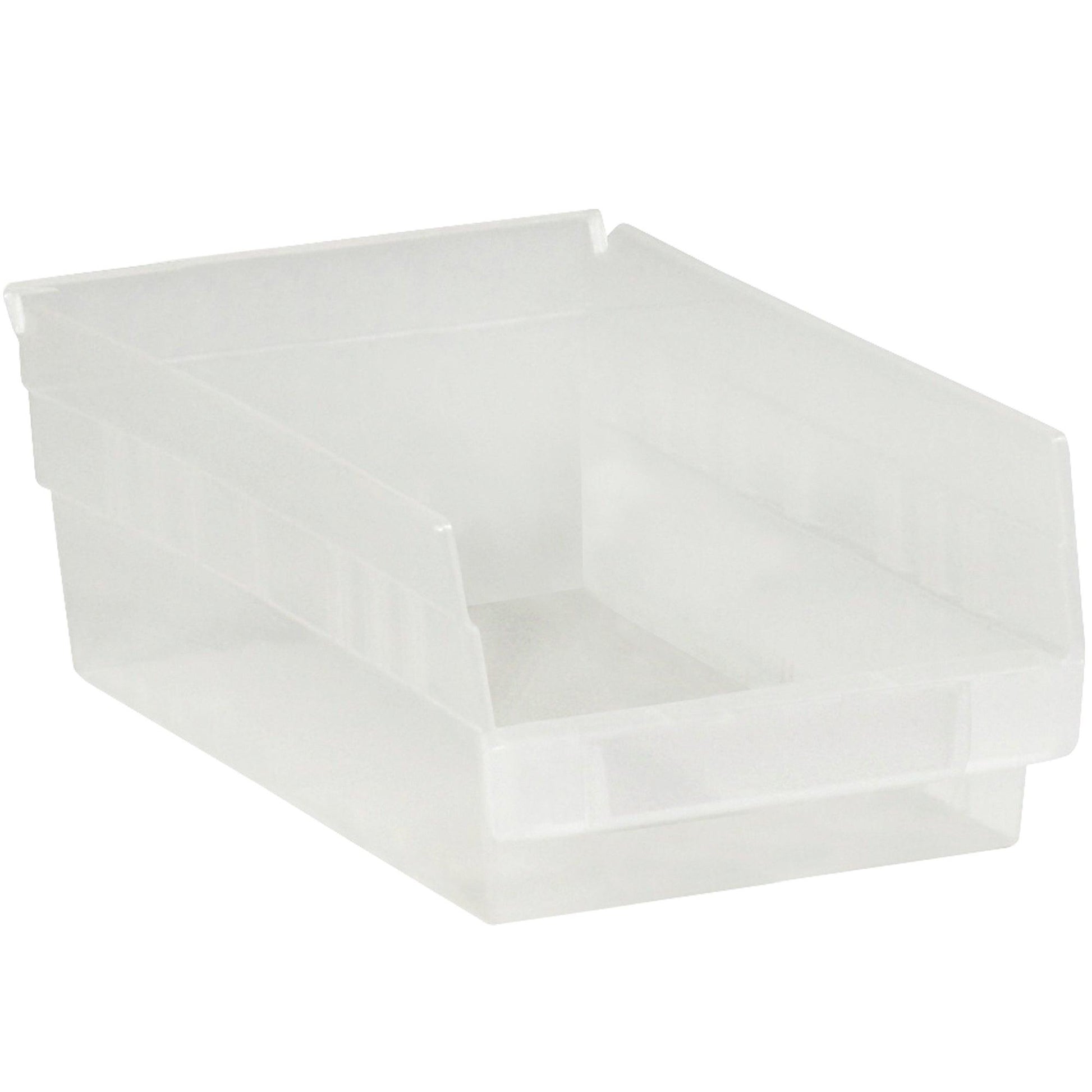 11 5/8 x 8 3/8 x 4" Clear Plastic Shelf Bin Boxes - BINPS104CL