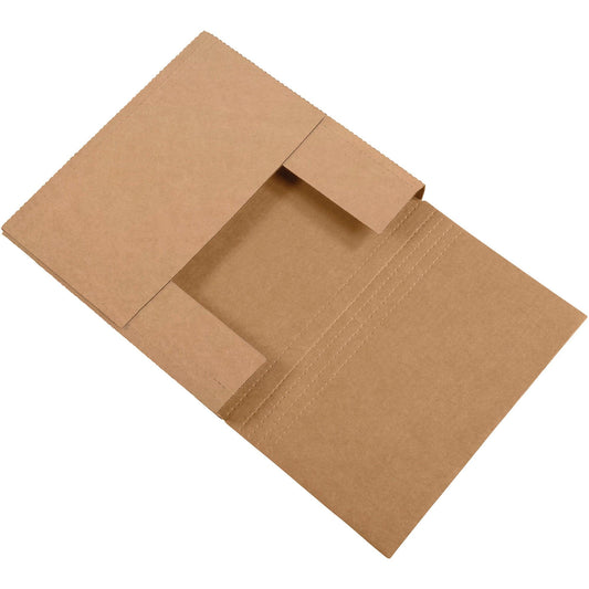 12 1/2 x 12 1/2 x 2 1/2" Kraft Easy-Fold Mailers - M12122K