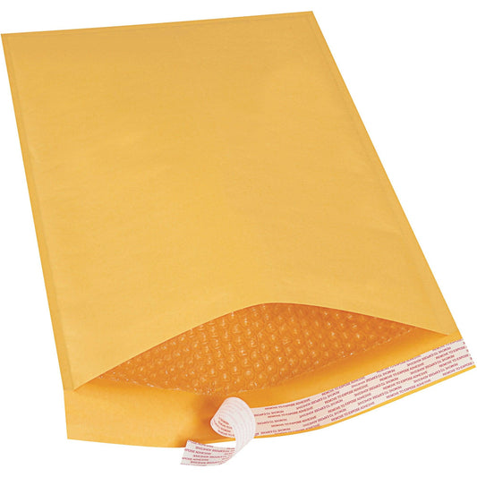 12 1/2 x 19" Kraft #6 Self-Seal Bubble Mailers - B859SS