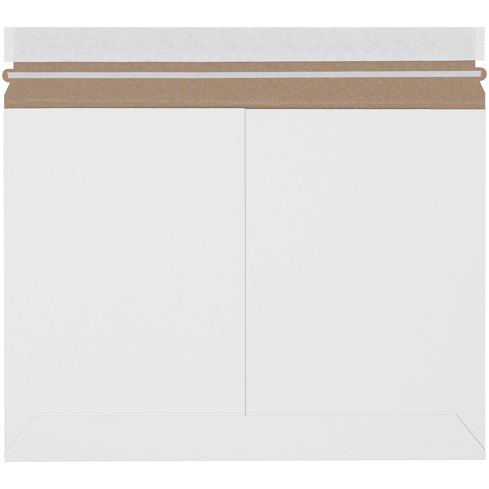 12 1/4 x 9 3/4" White Side Loading Stayflats Lite® Mailers - RM129