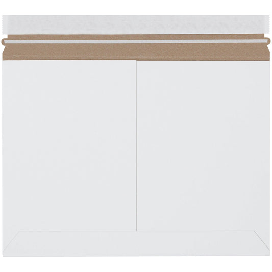 12 1/4 x 9 3/4" White Side Loading Stayflats Lite® Mailers - RM129