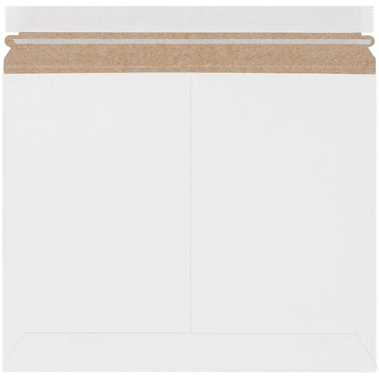 12 1/4 x 9 3/4" White Stayflats Lite® Mailers - RMU129W Box Packaging Partner