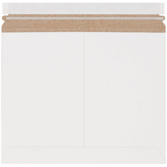 12 1/4 x 9 3/4" White Stayflats Lite® Mailers - RMU129W