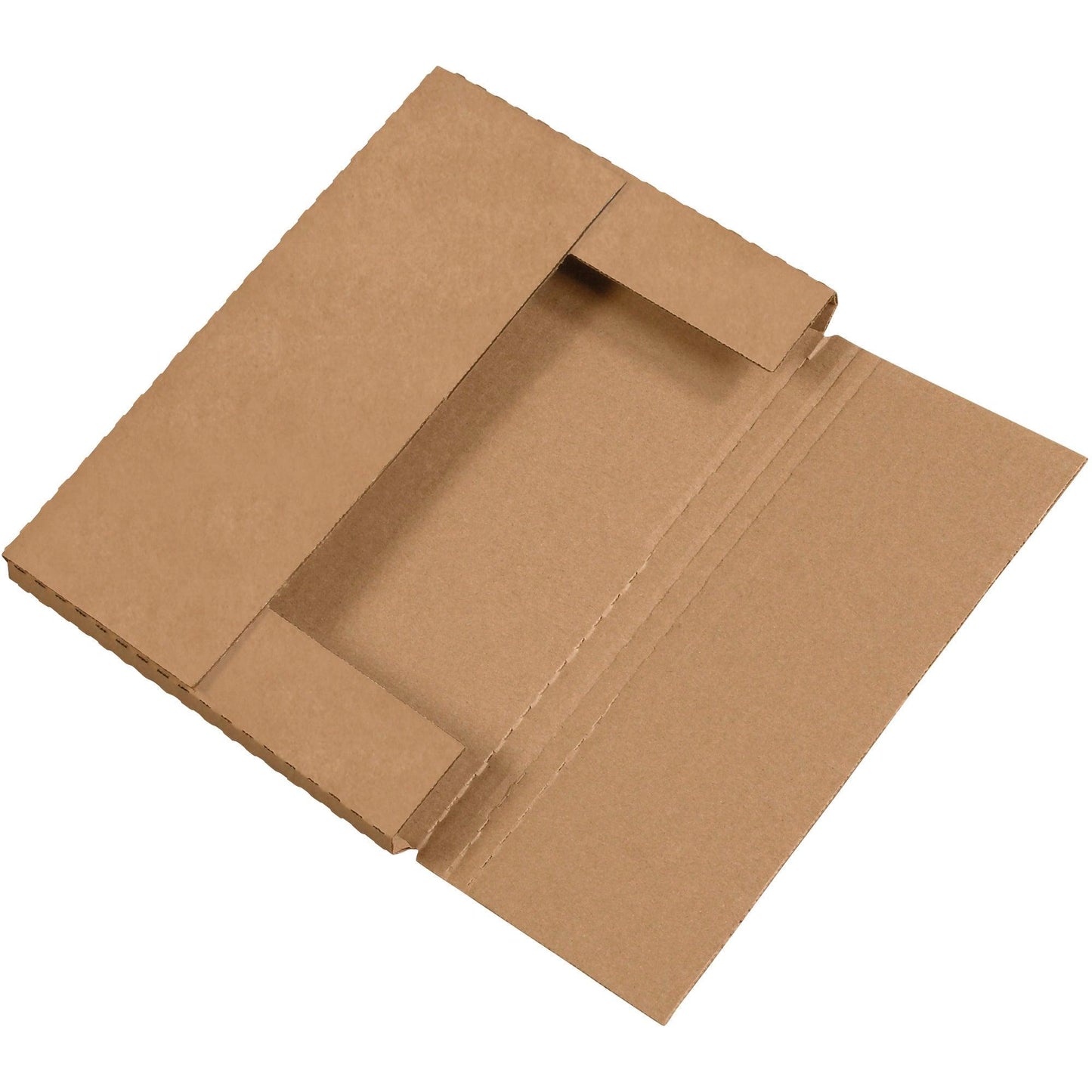 12 1/8 x 9 1/8 x 1" Kraft Easy-Fold Mailers - M1291K