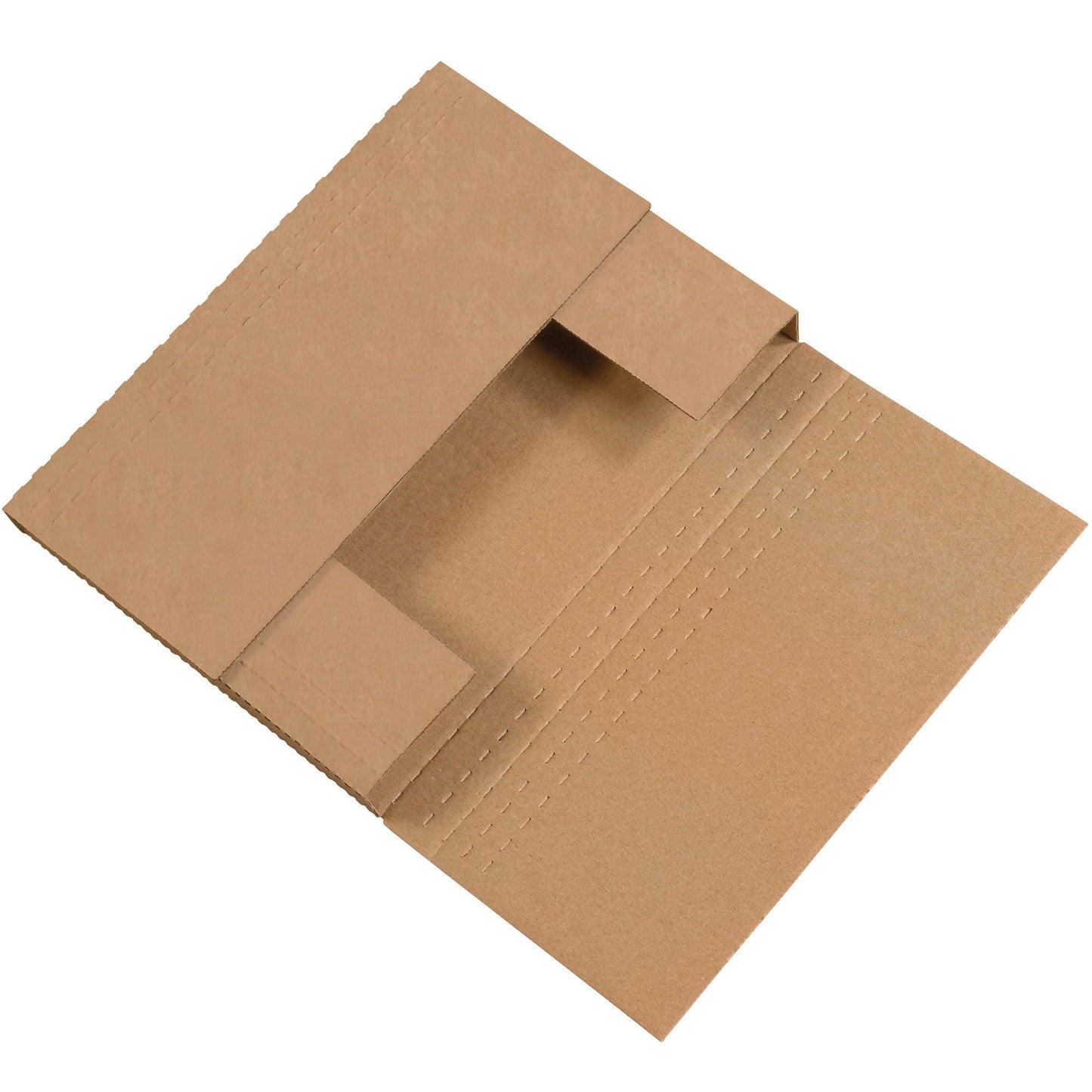 12 1/8 x 9 1/8 x 2" Kraft Easy-Fold Mailers - M2BKK