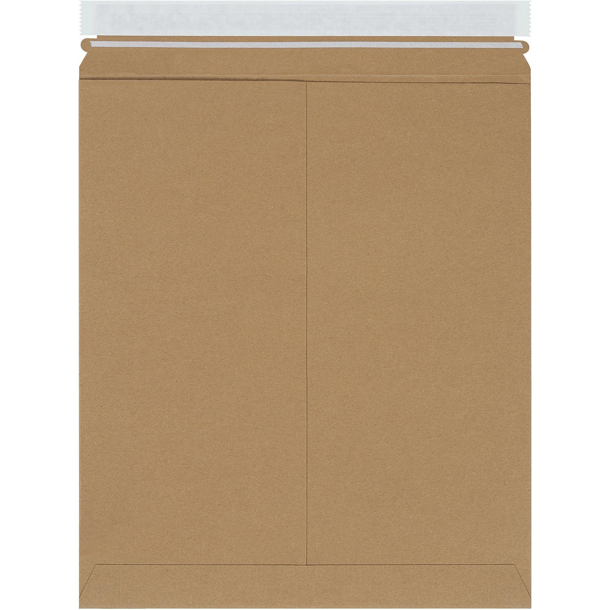 12 3/4 x 15" Kraft Self-Seal Stayflats Plus® Mailers - RM4K Box Packaging Partner