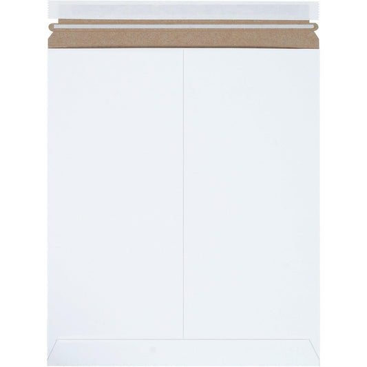 12 3/4 x 15" White Self-Seal Stayflats Plus® Mailers - RM4SS