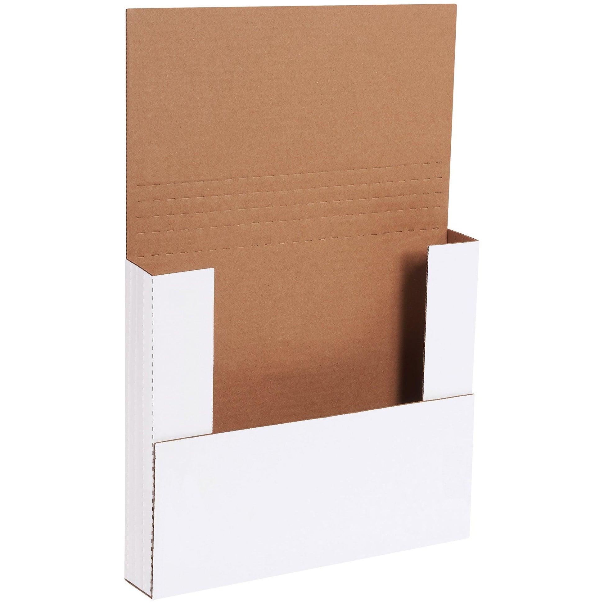 12 x 10 1/2 x 2" White Easy-Fold Mailers - M12102BF