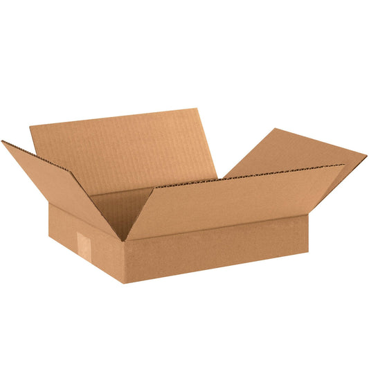 12 x 10 x 2" Flat Corrugated Boxes - 12102