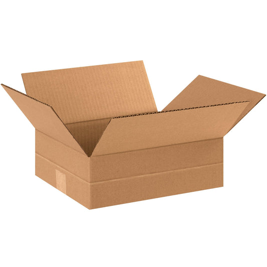 12 x 10 x 4" Multi-Depth Corrugated Boxes - MD12104