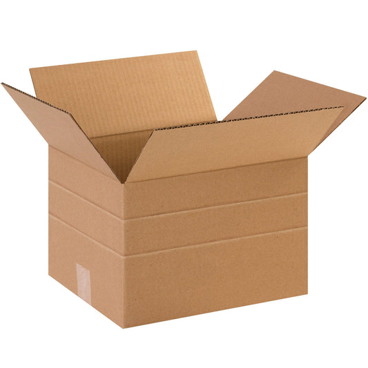 12 x 10 x 6" Multi-Depth Corrugated Boxes - MD12106