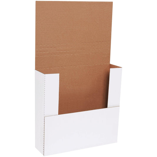 12 x 11 1/2 x 3" White Easy-Fold Mailers - M12113BF